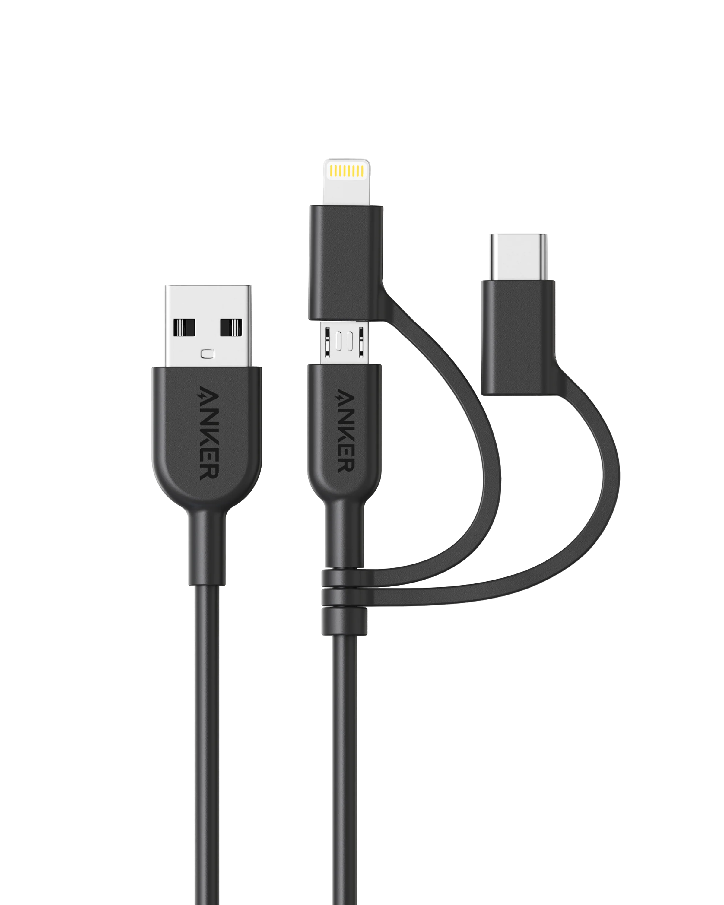 Anker PowerLine II 3-in-1 Cable - A8436H12 Anker PowerLine II 3-in-1 Cable - A8436H12